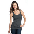 District  Threads Junior Ladies 1x1 Rib Tank Top